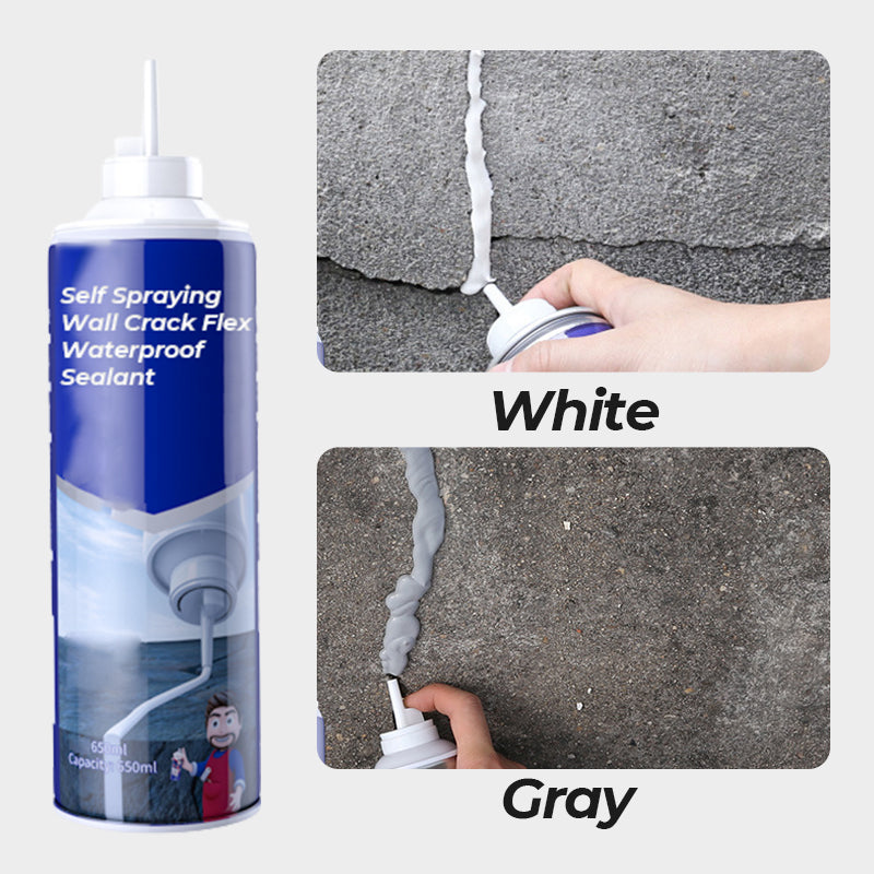 🩵🩵Scellant auto-pulvérisant, flexible et imperméable pour fissures murales