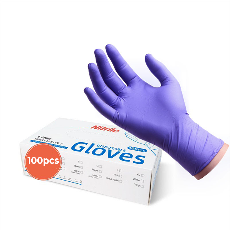 🔥 Vente Flash -50% ⏳ 100 PCS Gants Jetables en Nitrile Alimentaire
