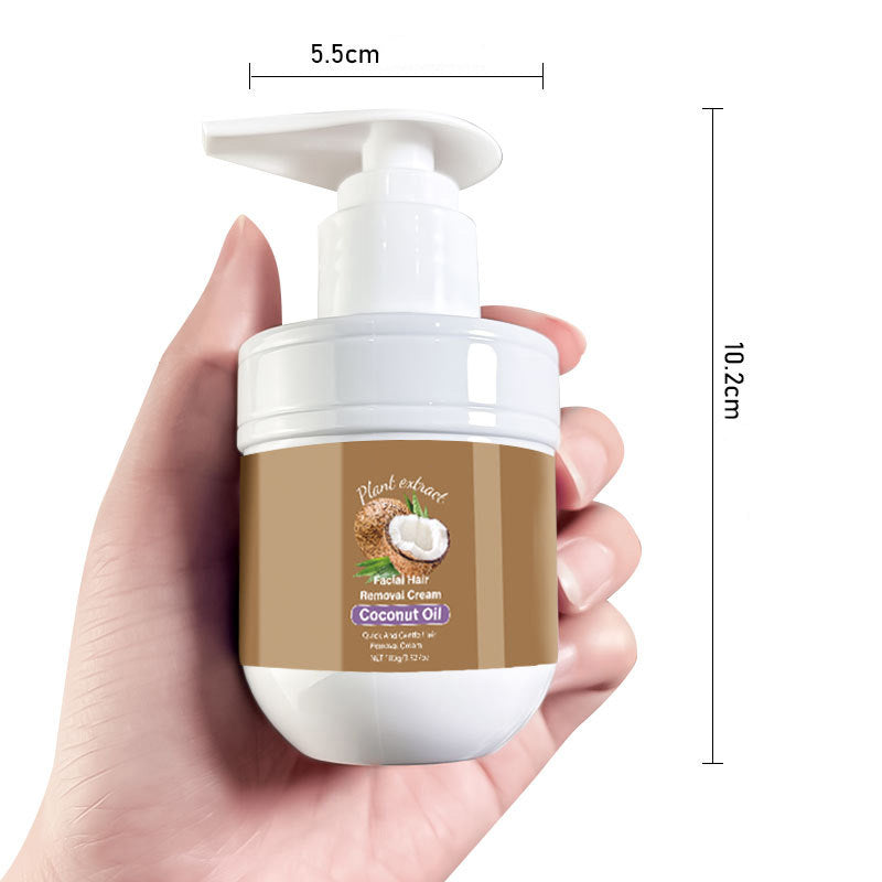 🎁 Achetez-en 1, obtenez-en 1 GRATUIT ! 🥥✨ Crème dépilatoire visage à la noix de coco – Douce & efficace