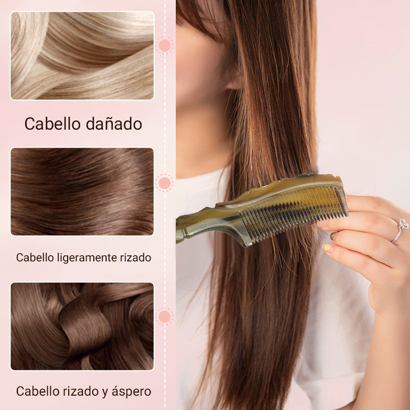 💇♂️💖Peine de cuerno natural hecho a mano🌿