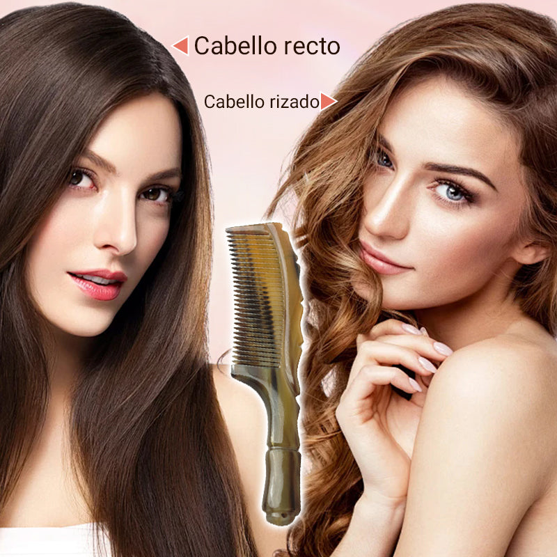 💇♂️💖Peine de cuerno natural hecho a mano🌿