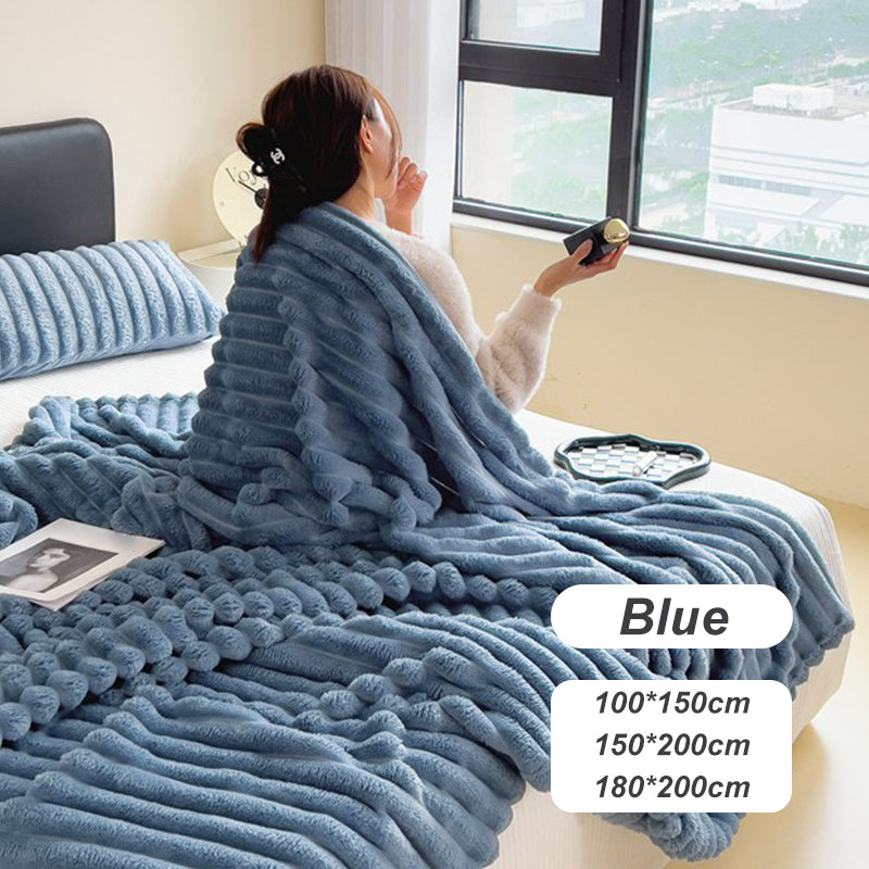 🍂Soldes d'automne – 50 % de réduction !🛏️Couverture épaisse en peluche avec motif lapin et housse en velours lait🏆Blottissez-vous dans un confort ultime