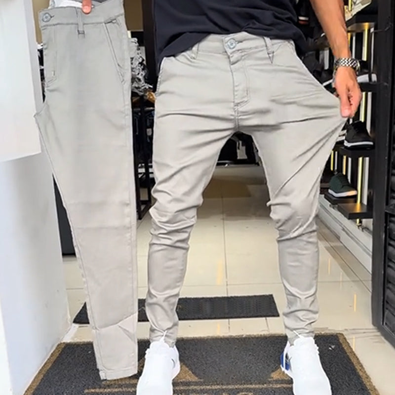 đ Coupe parfaite, look Ă©lĂ©gant â Le pantalon casual slim fit