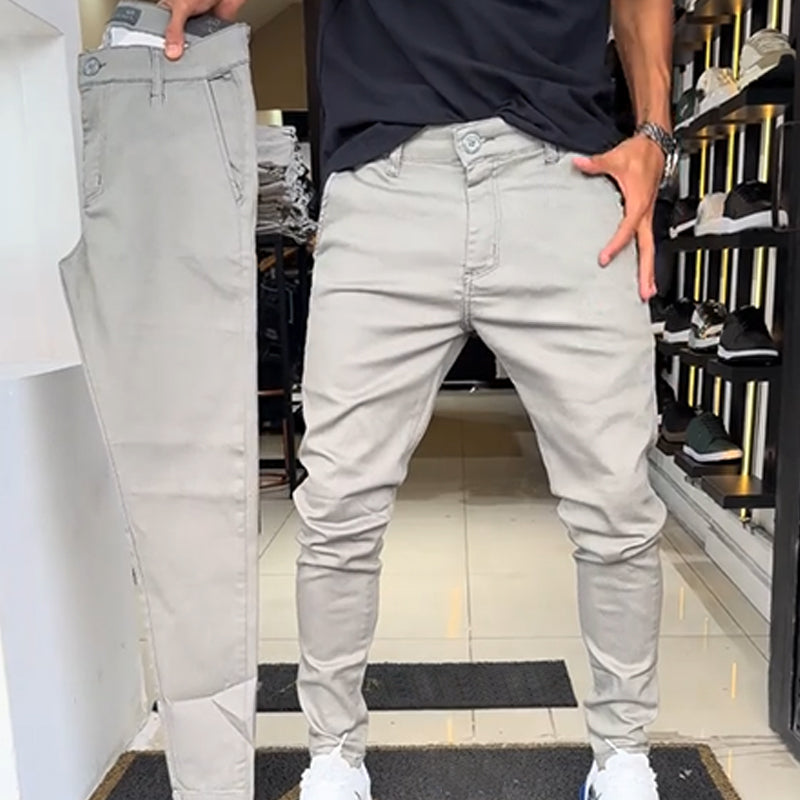 đ Coupe parfaite, look Ă©lĂ©gant â Le pantalon casual slim fit