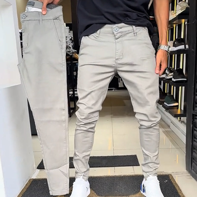 đ Coupe parfaite, look Ă©lĂ©gant â Le pantalon casual slim fit