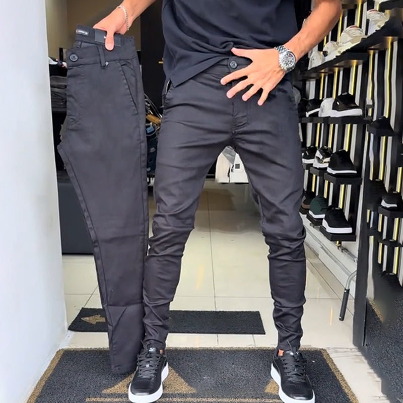 đ Coupe parfaite, look Ă©lĂ©gant â Le pantalon casual slim fit