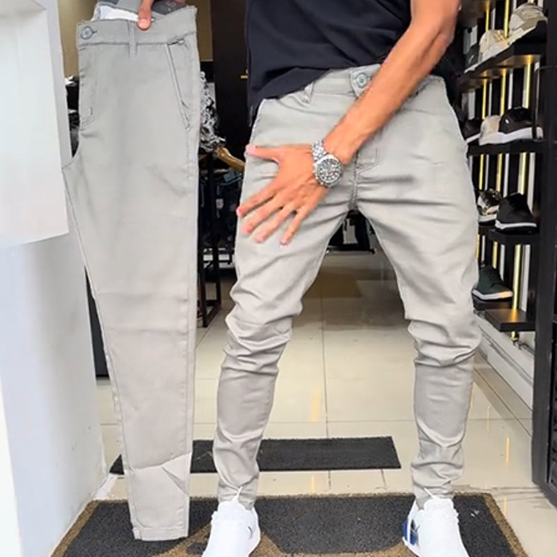 đ Coupe parfaite, look Ă©lĂ©gant â Le pantalon casual slim fit