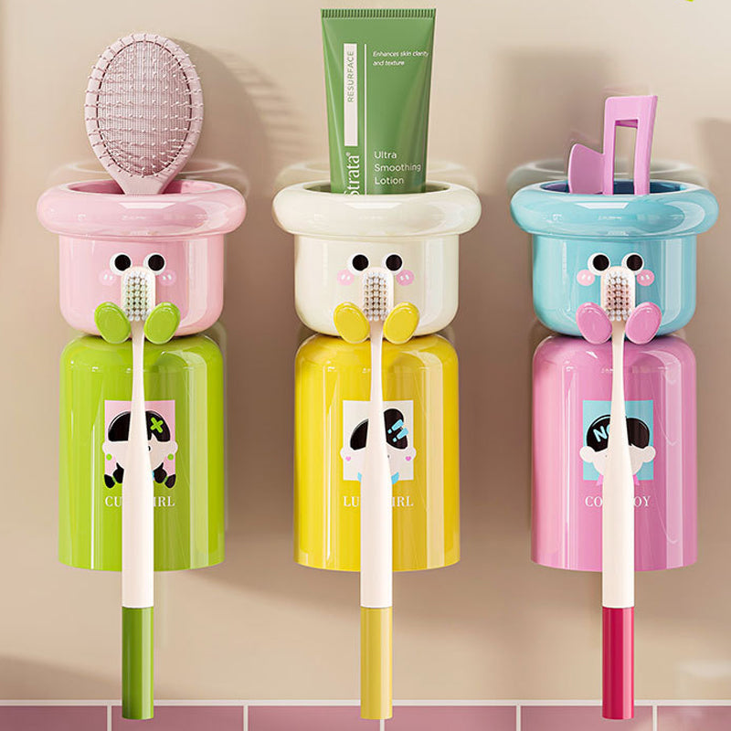 🏆Porte-brosse à dents adhésif avec ventouse magnétique🌿✨