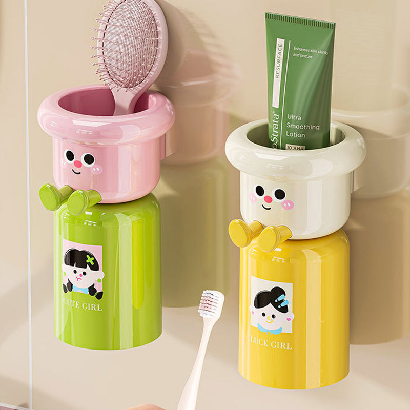 🏆Porte-brosse à dents adhésif avec ventouse magnétique🌿✨