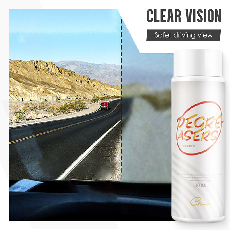✨ Nettoyant Vitres Voiture - Élimine Graisse et Buée en 1 Passage ☀️🧽