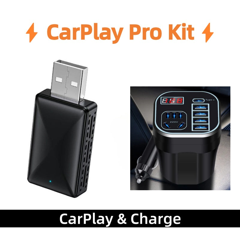 🏆 Boîtier CarPlay Sans Fil avec Port USB⚡👑