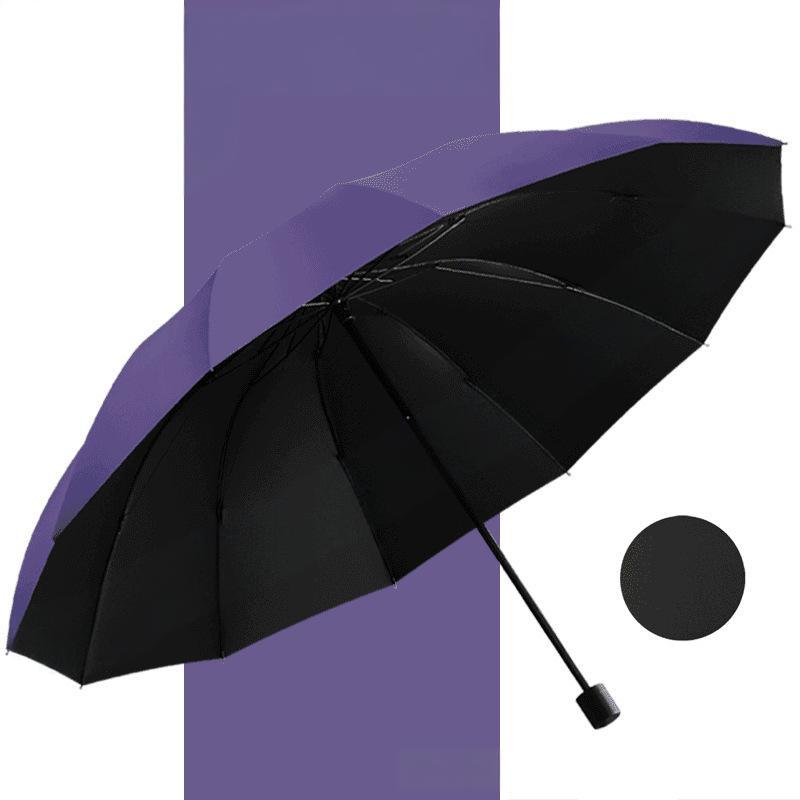 đParapluie Grand Format - 12 Baleines RĂ©sistant au Vent ExtrĂȘme ! đŹïžđ