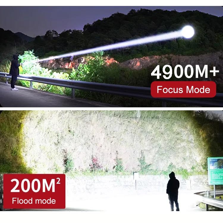 🔦 Lampe Torche Zoom Puissante 🔍 - Haute Intensité LED ⚡