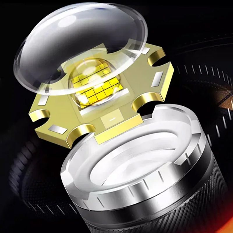 🔦 Lampe Torche Zoom Puissante 🔍 - Haute Intensité LED ⚡