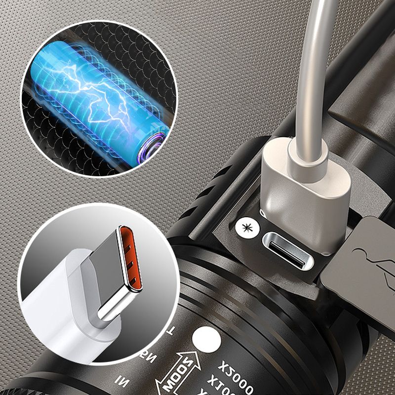 🔦 Lampe Torche Zoom Puissante 🔍 - Haute Intensité LED ⚡