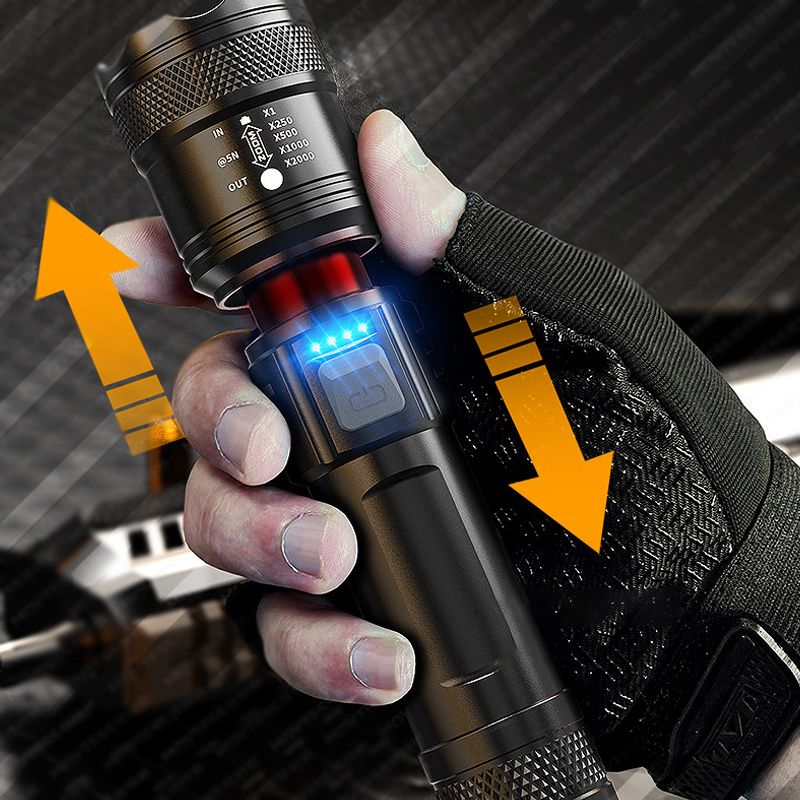 🔦 Lampe Torche Zoom Puissante 🔍 - Haute Intensité LED ⚡