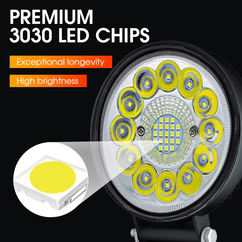 🔦 Projecteur LED 4 Pouces 99W pour Off-Road📍999 perles LED📍