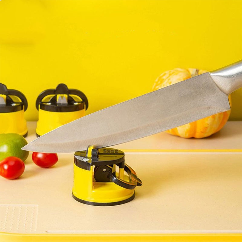 Aiguiseur de Couteaux à Ventouse 🔪✨ - Affûtage Rapide et Efficace !