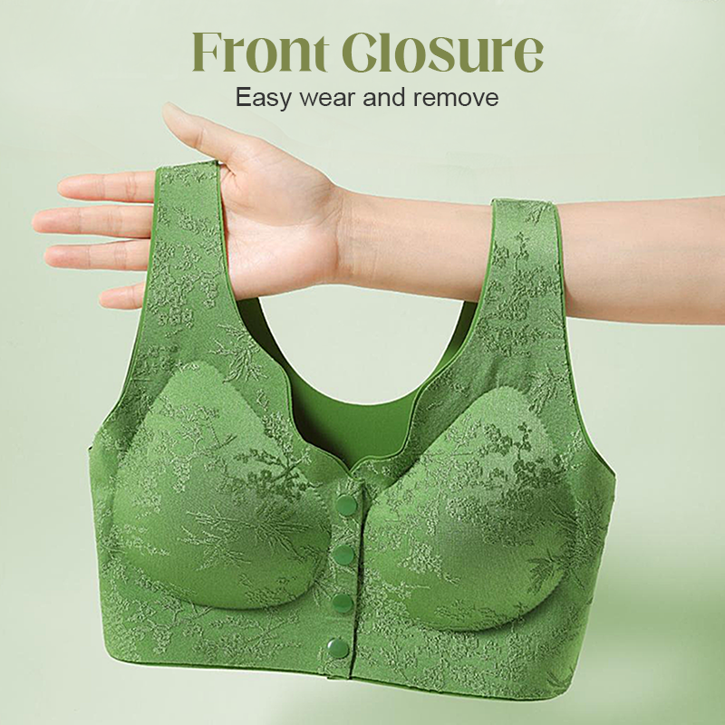 🏆Soutien-Gorge Confortable Sans Armature avec Fermeture Frontale🌿