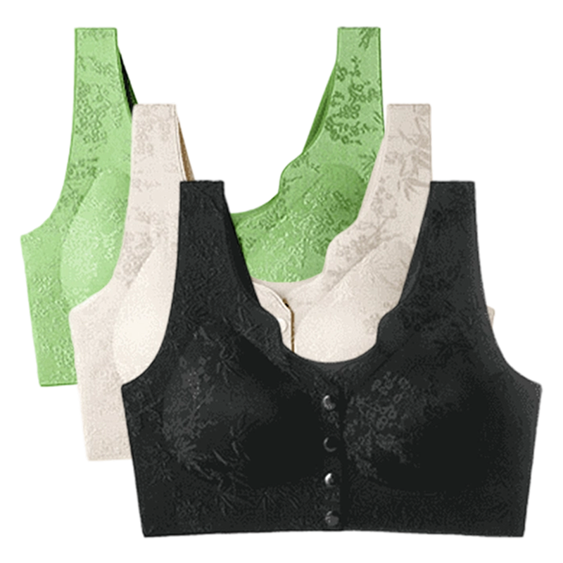 🏆Soutien-Gorge Confortable Sans Armature avec Fermeture Frontale🌿