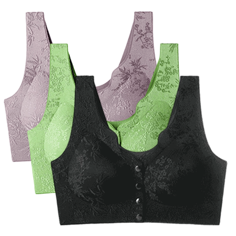 🏆Soutien-Gorge Confortable Sans Armature avec Fermeture Frontale🌿