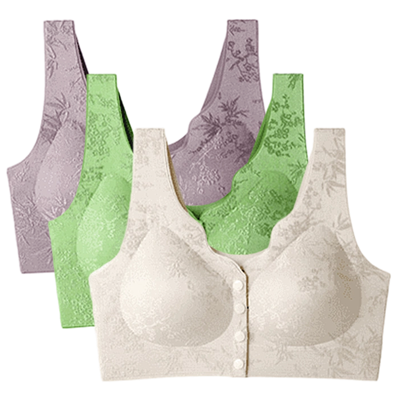 🏆Soutien-Gorge Confortable Sans Armature avec Fermeture Frontale🌿