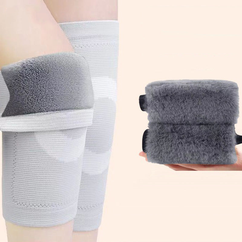 🏆👍Genouillères Chaudes en Peluche Antidérapantes pour l'Hiver🌿🌿