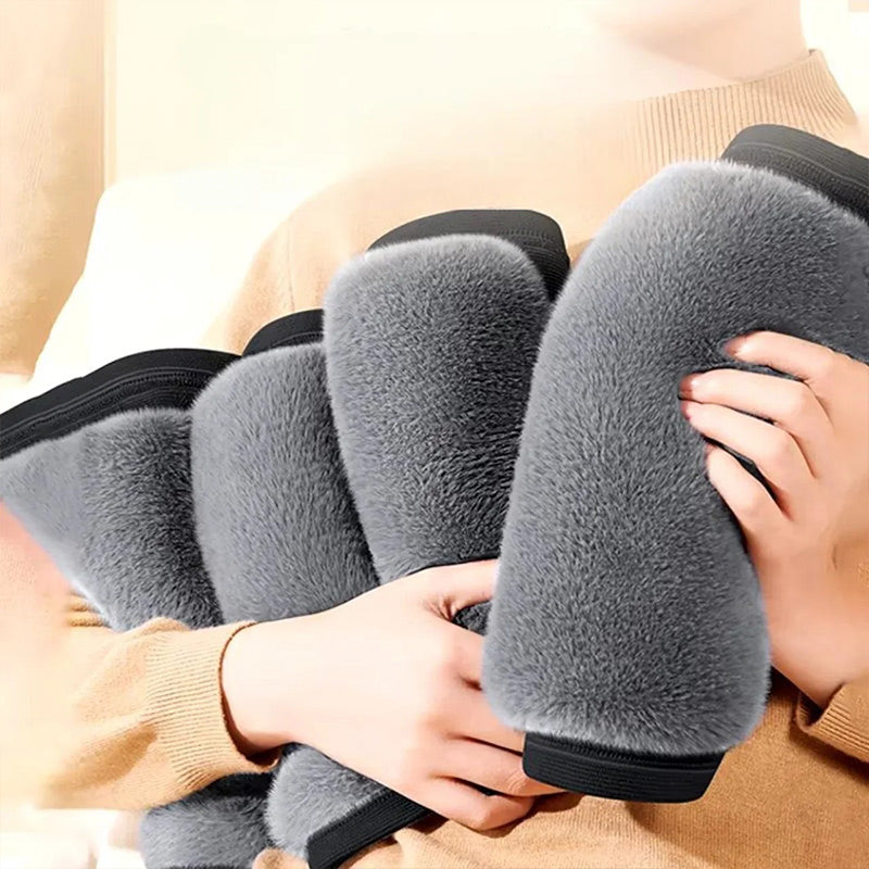 🏆👍Genouillères Chaudes en Peluche Antidérapantes pour l'Hiver🌿🌿