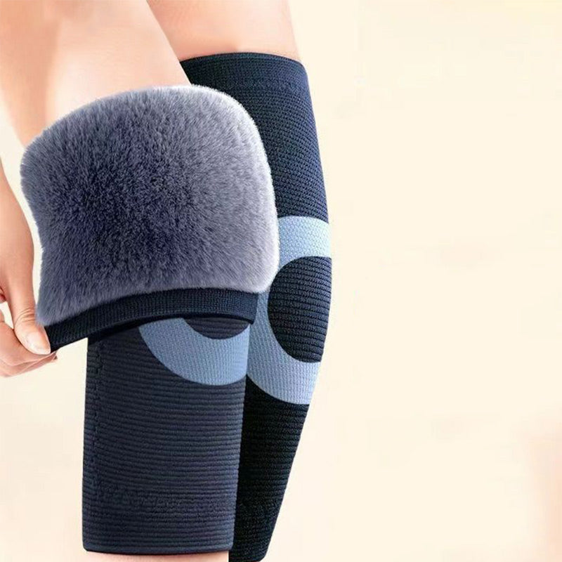 🏆👍Genouillères Chaudes en Peluche Antidérapantes pour l'Hiver🌿🌿