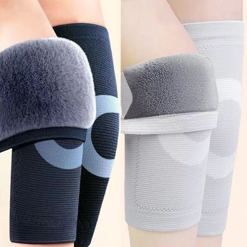 🏆👍Genouillères Chaudes en Peluche Antidérapantes pour l'Hiver🌿🌿