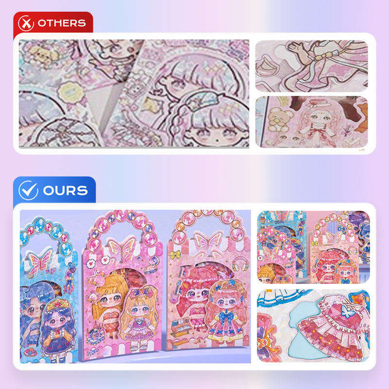 🔥Stock limité disponible 50 % DE RÉDUCTION🔥Poupées Magnétiques à Habiller pour Enfants