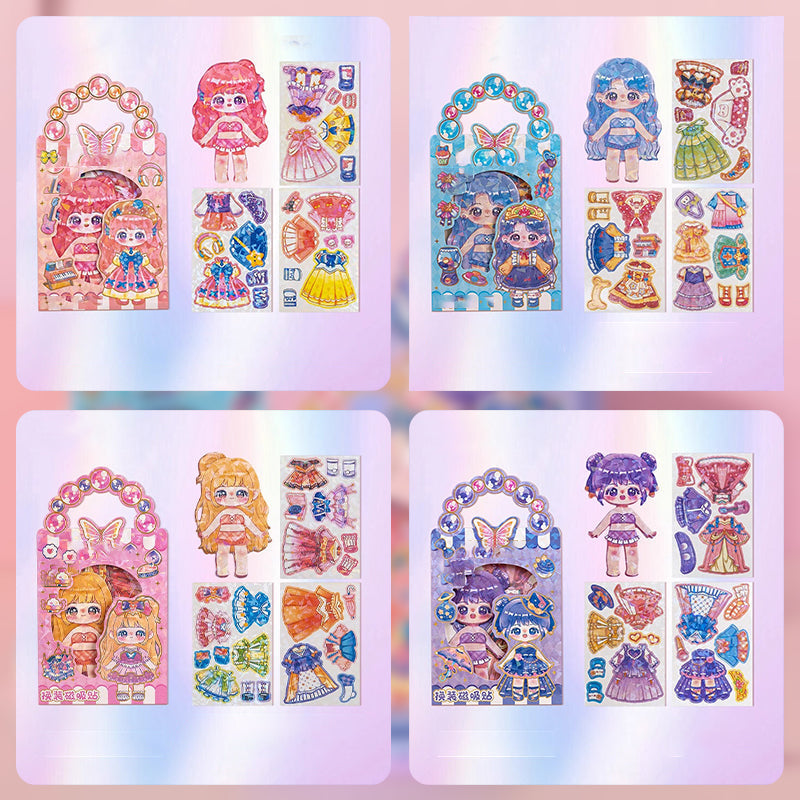 🔥Stock limité disponible 50 % DE RÉDUCTION🔥Poupées Magnétiques à Habiller pour Enfants