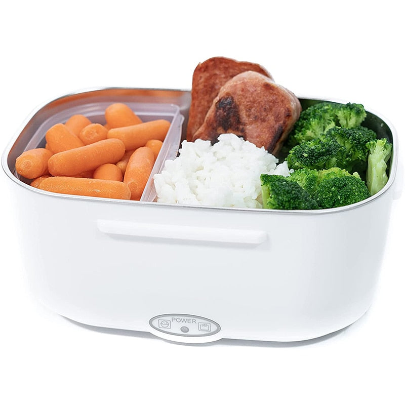 🎉 FLASH SALE 2027 – 50 % DE RÉDUCTION ! 🍱 Boîte repas chauffante électrique portable 2-en-1 – 12 V voiture et 230 V maison – double usage, 1,5 L en acier inoxydable 🔌