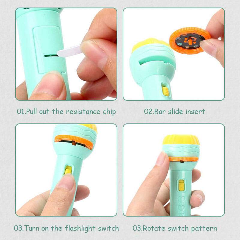 🏆Lampe de Poche de Projection Éducative pour Enfants✨🔦