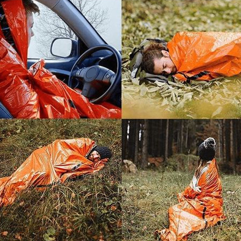 Couvertures de secours, sacs de couchage, tentes pour des randonnées en toute sécurité