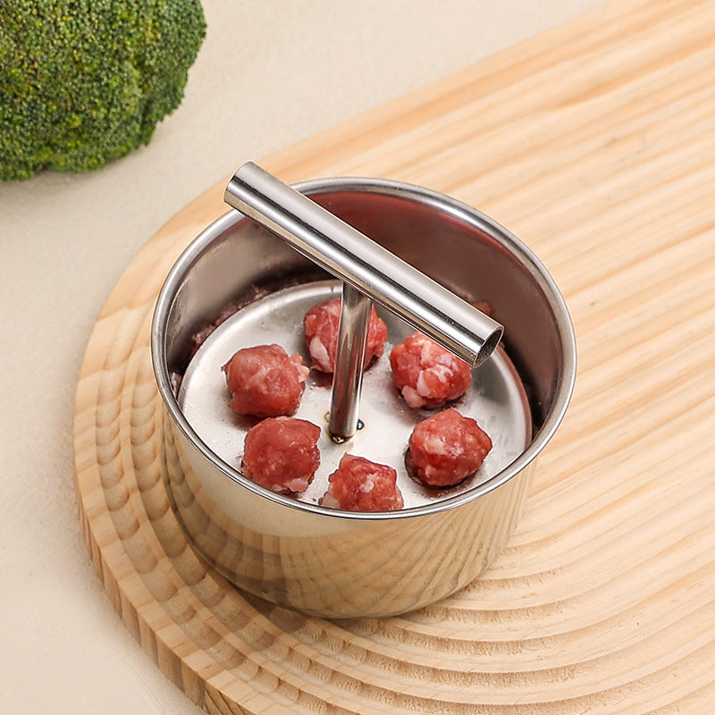 Moule à cuisine en acier inoxydable pour boulettes de viande