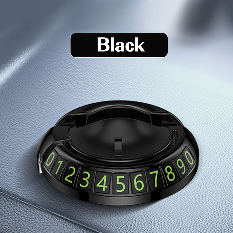 Support pour téléphone de voiture avec plaque d'immatriculation de stationnement