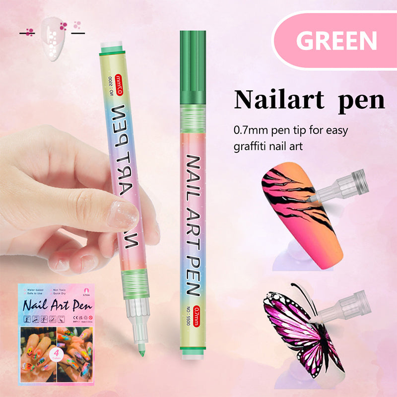 🎁Cadeau de Noël🎄Set professionnel de stylos pour nail art avec 12 couleurs