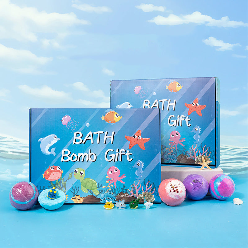 Coffret cadeau de 12 bombes de bain pour enfants