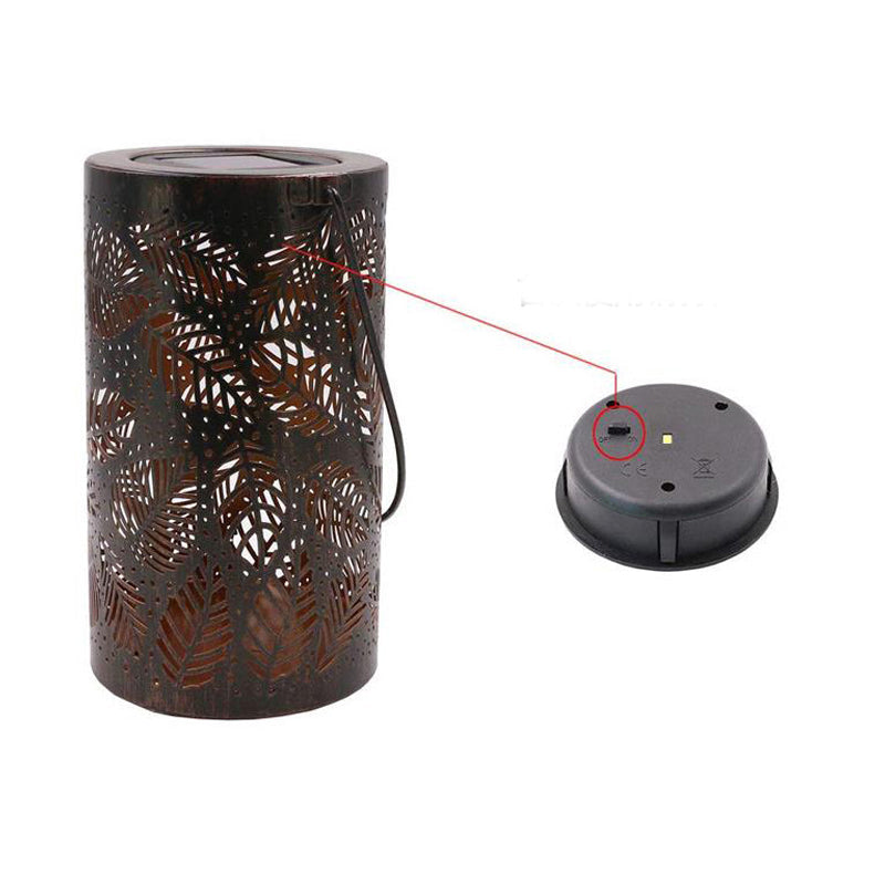 🔥 Lanterne solaire suspendue avec motif ombre et design creux
