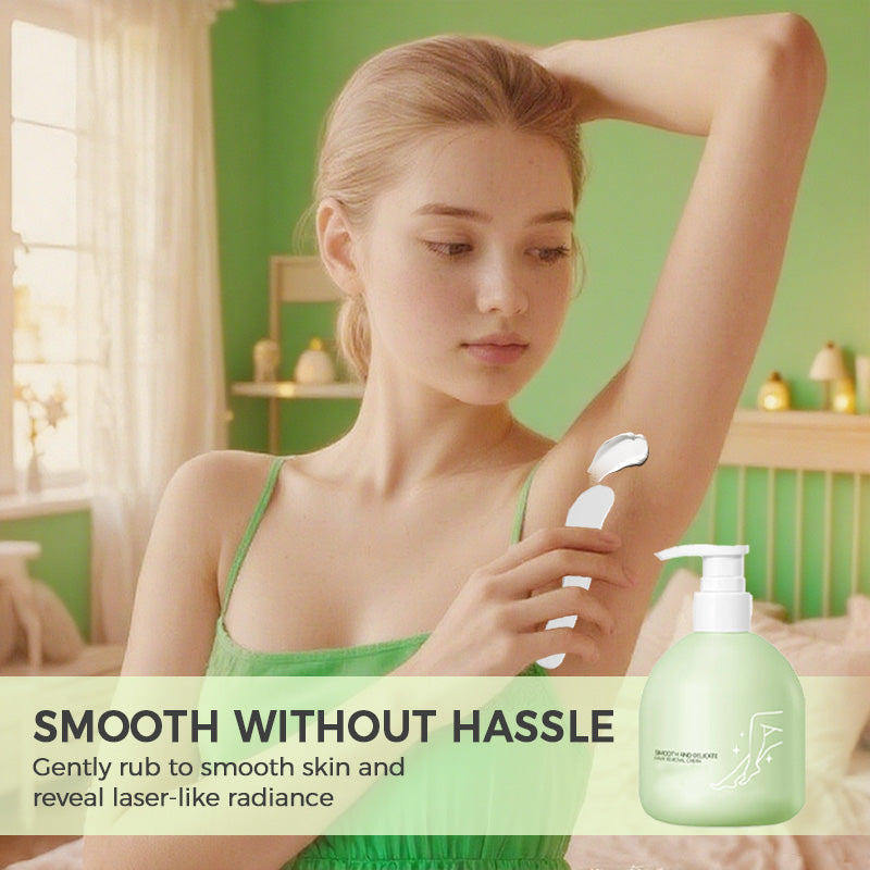 Crème dépilatoire douce et non irritante