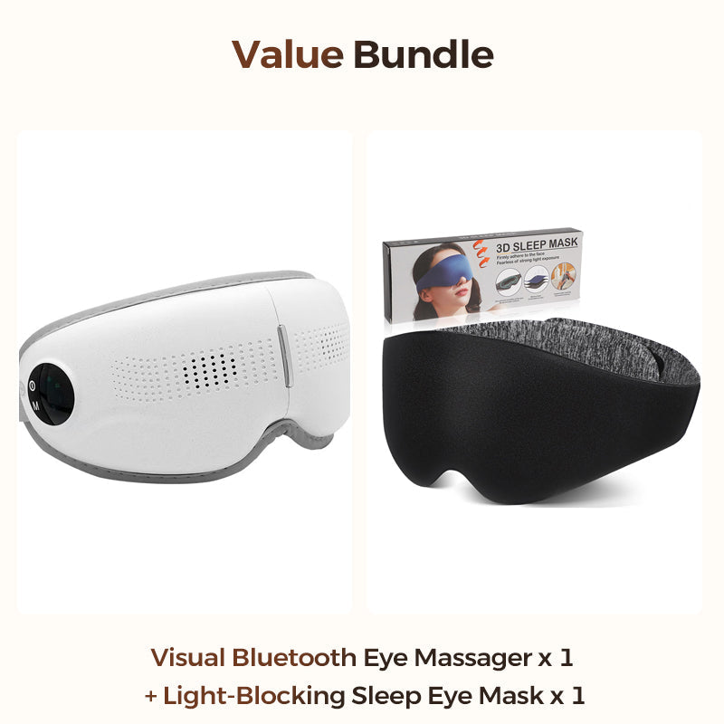 Appareil de massage oculaire Bluetooth avec fonction chauffante et musique