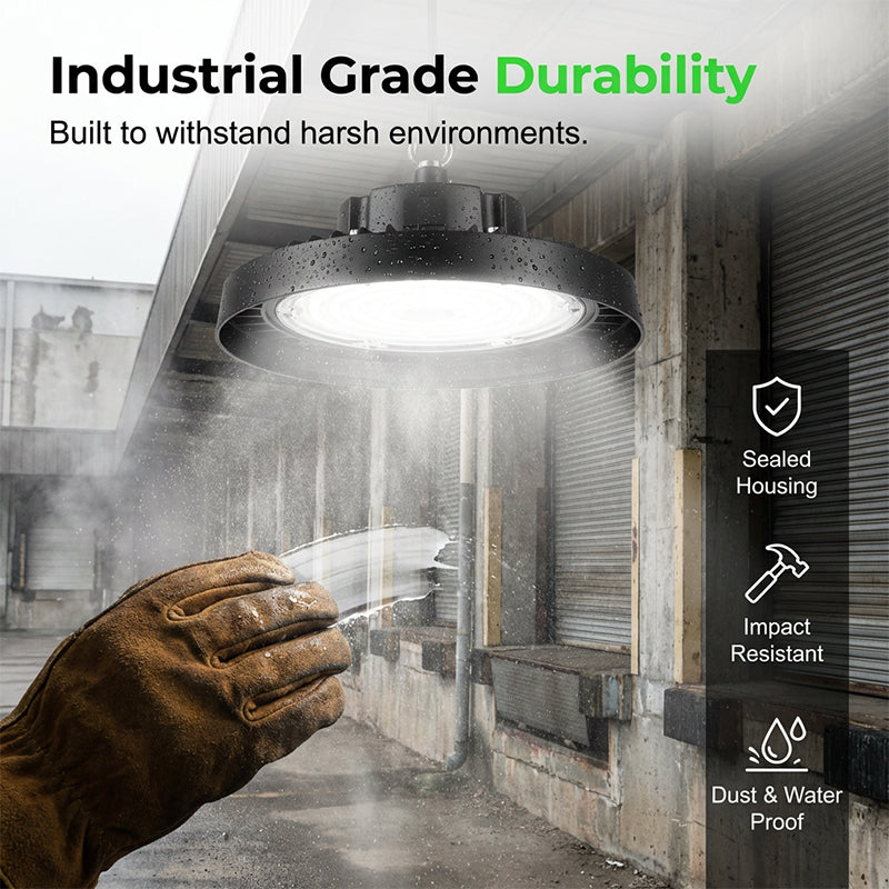 🛸💡 Lampadaire LED UFO Haute Baie – Éclairage Puissant & Durable ✨