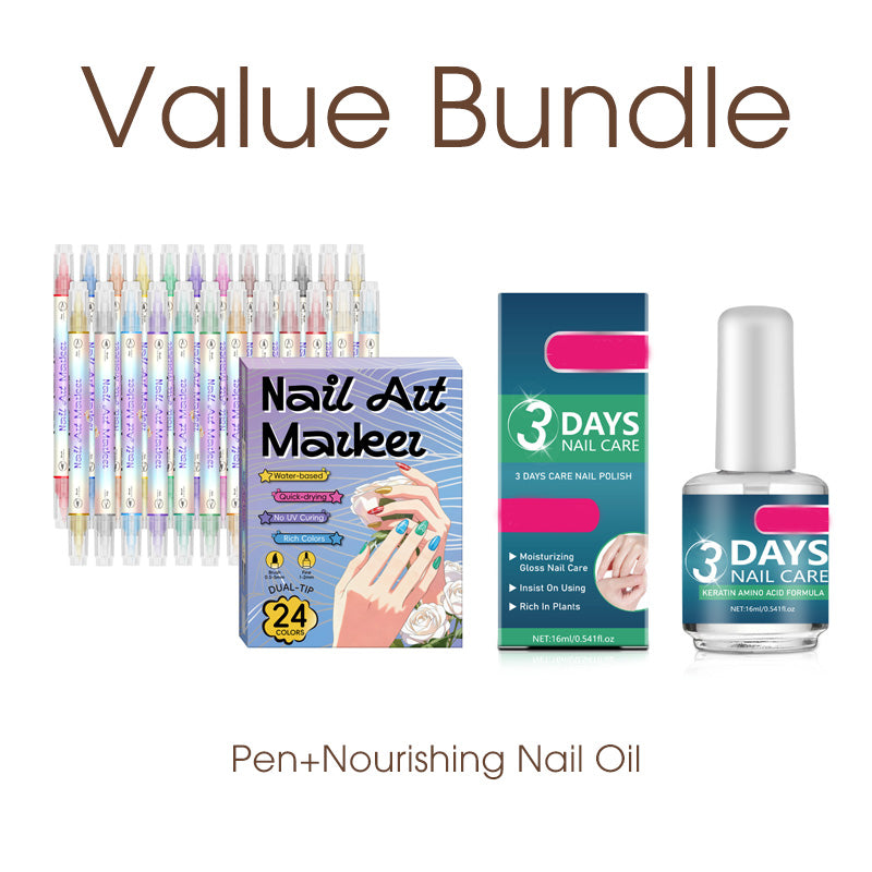 🔥50 % de réduction⏰Kit de stylos pour nail art avec deux pointes