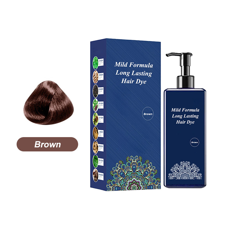 Crème Colorante à Base de Plantes pour Cheveux - Formule Douce et de Longue Durée