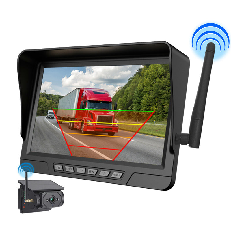 🌿♻️ -50% POUR DURÉE LIMITÉE ! Caméra de recul solaire – se recharge même nuageux, connexion 2,4 GHz, vision nocturne 15 m – Parfaite pour remorques, SUV et camions de chantier 🌙⛈️
