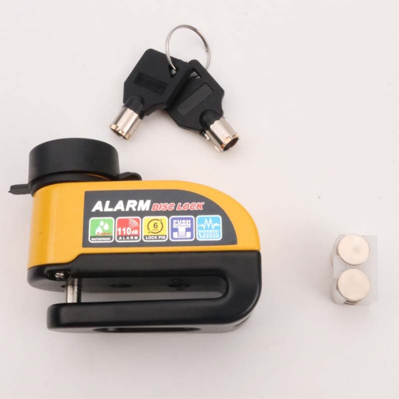 đ Antivol Ă disque avec alarme, facile Ă utiliser et dotĂ© d'un systĂšme de verrouillage par simple pression â SĂ©curitĂ© robuste et Ă©tanche