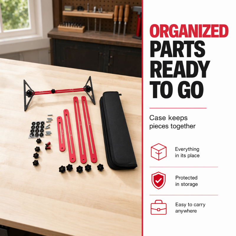 📐 50 % DE RÉDUCTION EN CE MOMENT ! 🔧 Kit d'outils multifonctions pour le marquage du bois – Mesurer, bloquer et marquer
