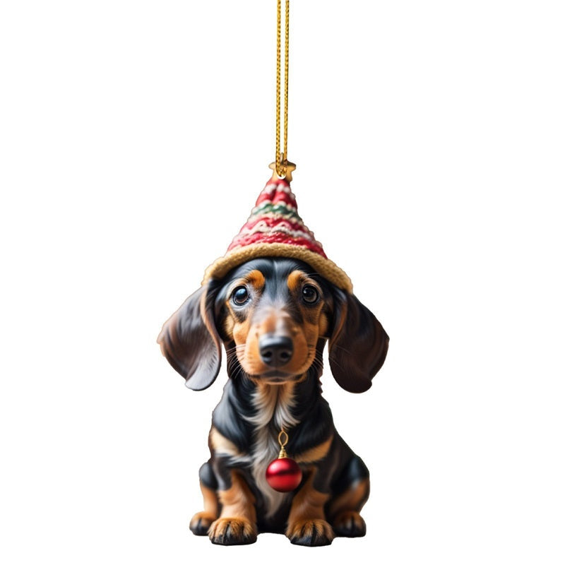 ⏳🔥50 % DE RÉDUCTION POUR UNE DURÉE LIMITÉE ! ⏰🎄 Décorations de sapin de Noël en forme de chiot 🐕🎁