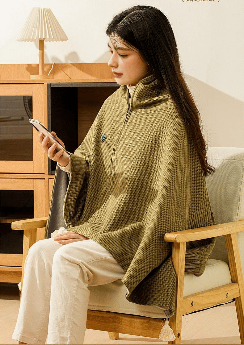 🔥 Soldes de Noël — 50 % DE RÉDUCTION ! ❄️ Restez au chaud tout l'hiver — Châle couverture chauffante électrique portable